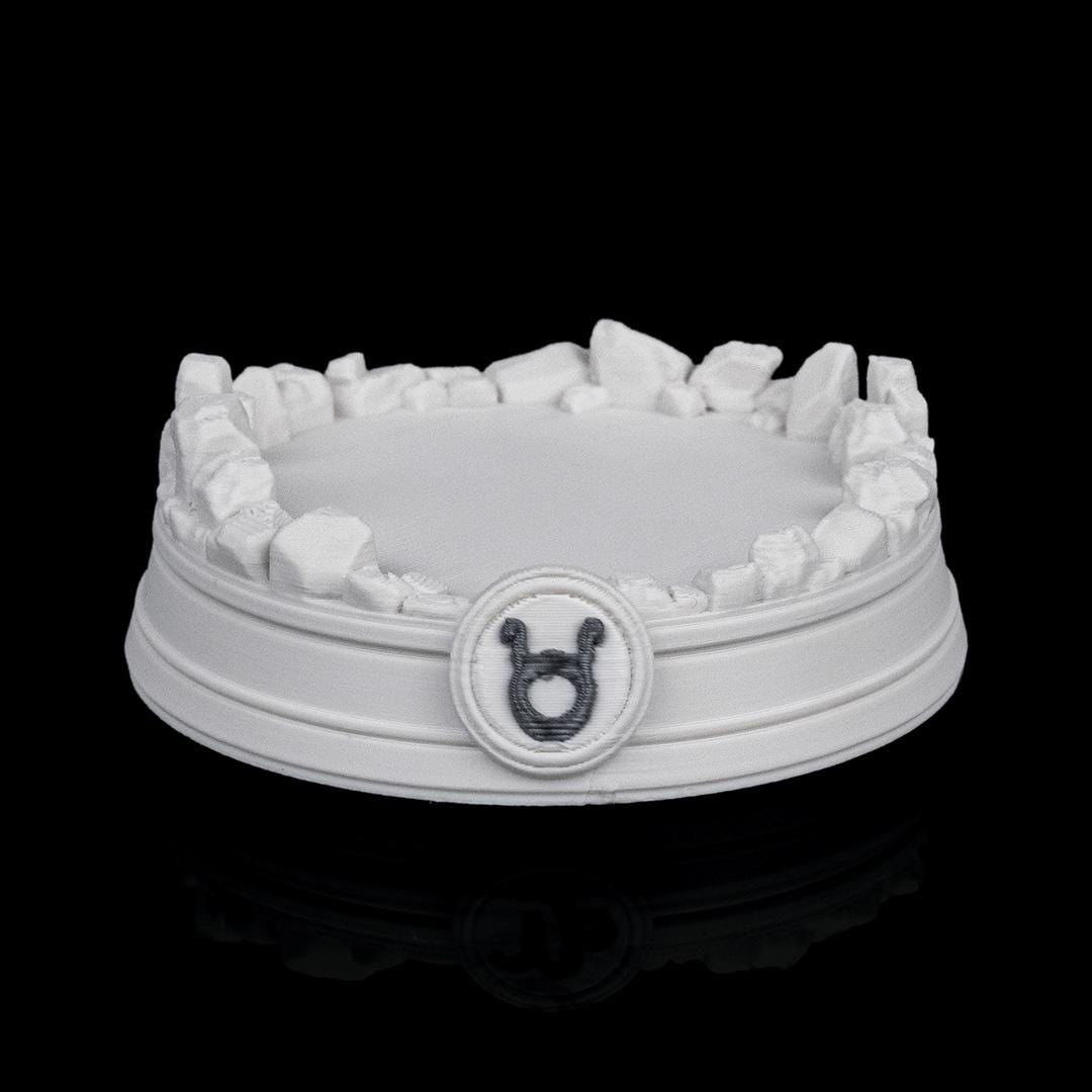 The empty stone-ring base with the Taurus symbol