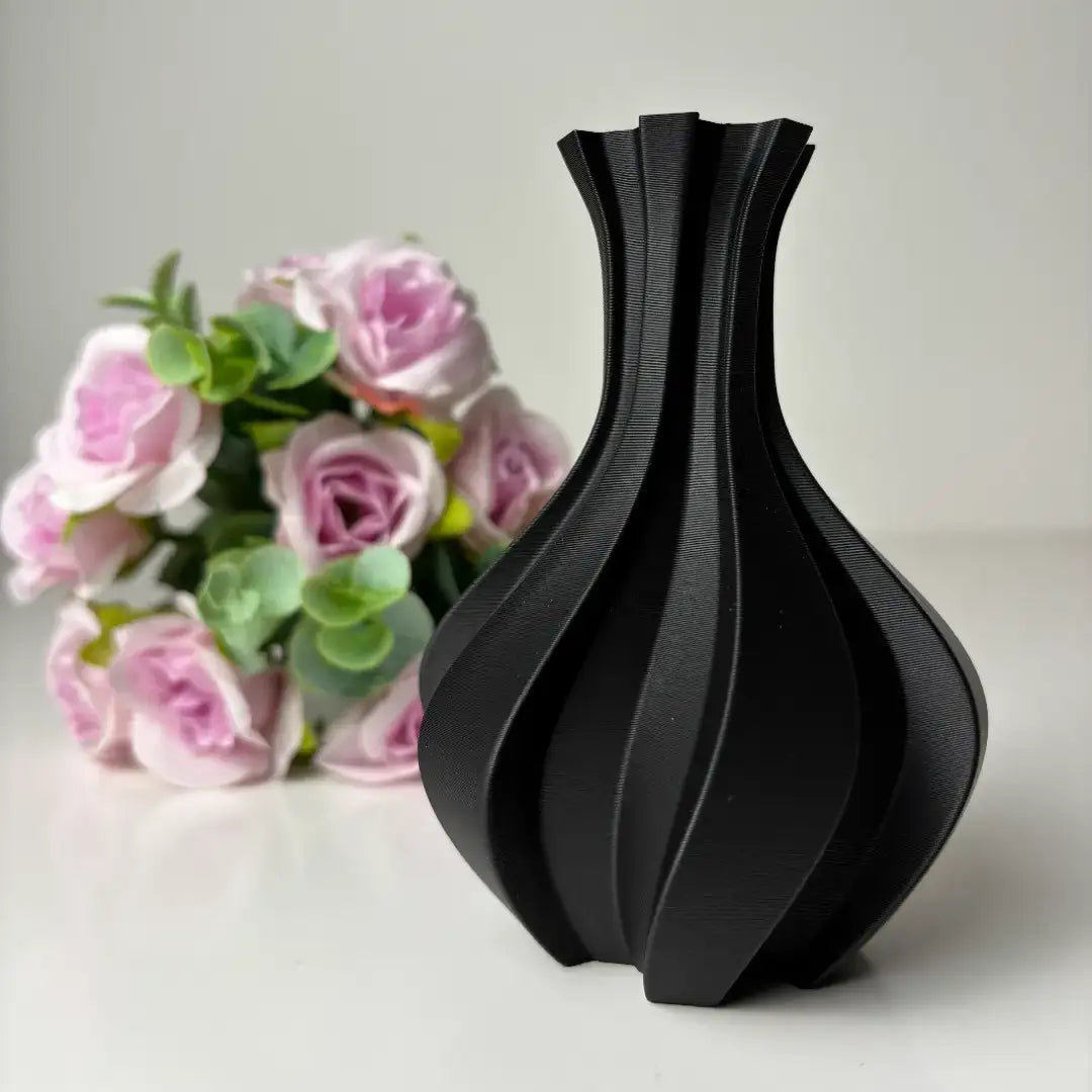 The Daniela Vase Modern Spiral 3D Printed Décor