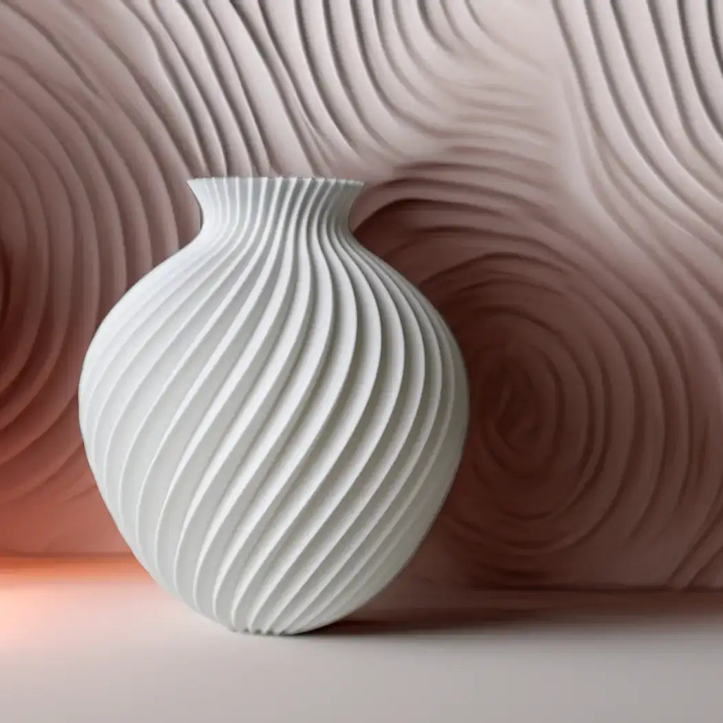 Fashion-Inspired Spiral 3D Printed Vase