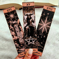 Gothic tarot bookmark set – The Tower, The Devil & The Star
