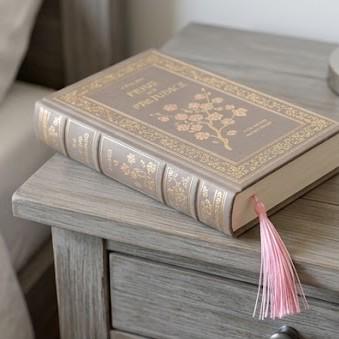 Personalized Cherry Blossom Bookmark, Custom Name Sakura Stationery, Floral Book Mark
