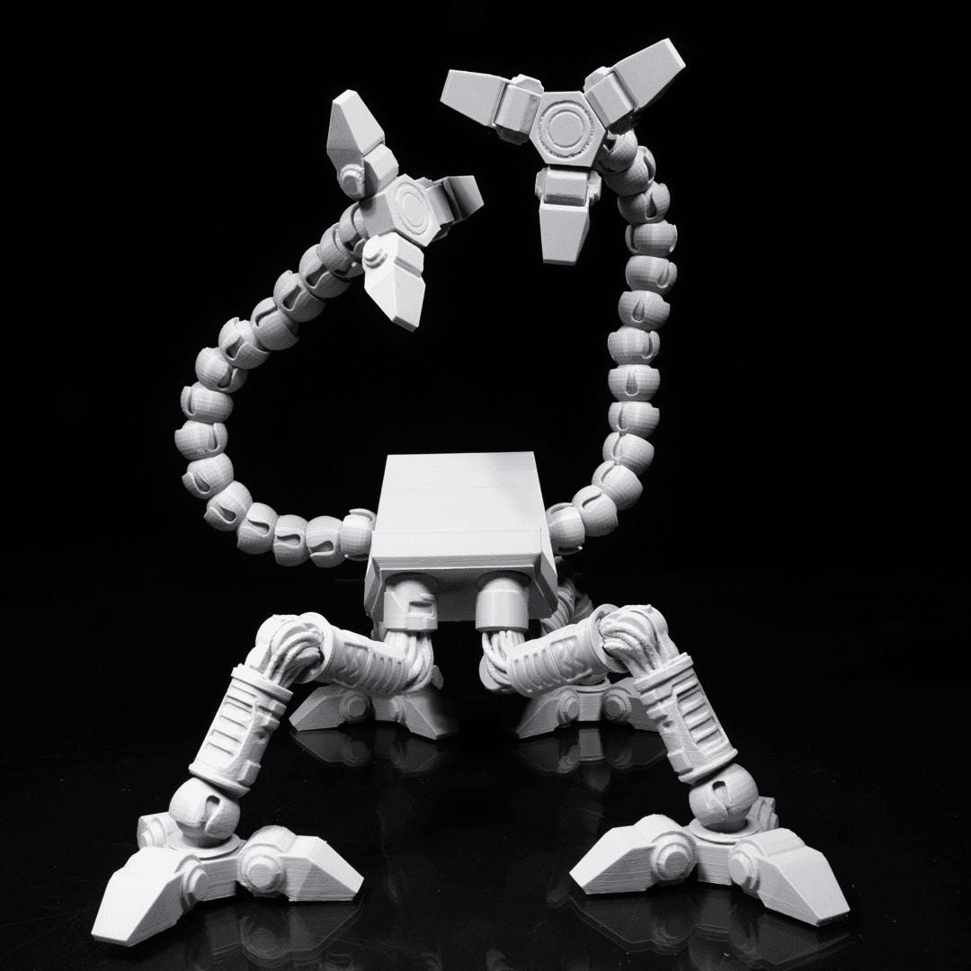 Empty mech controller stand from the front