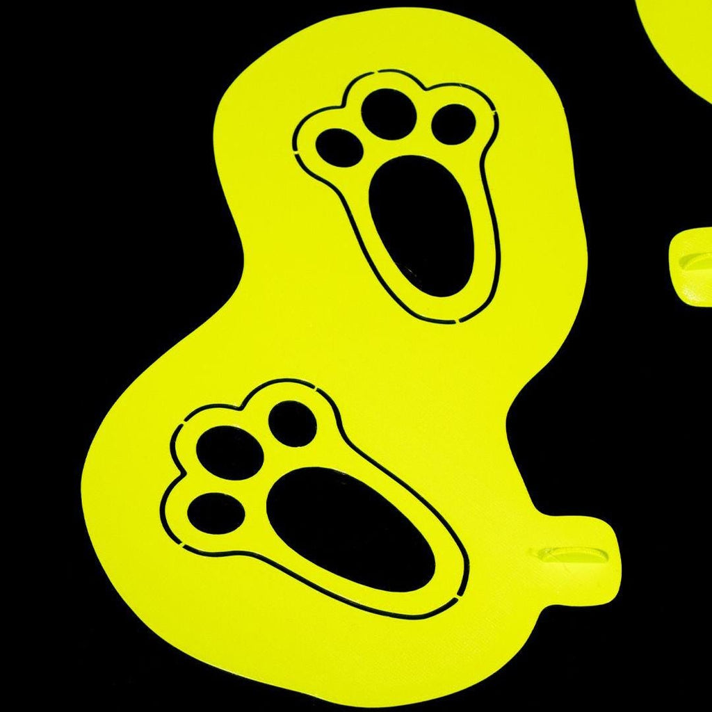Easter Bunny Footprint Stencil – Reusable 3D Printed PLA Tracks for Surprise Kit