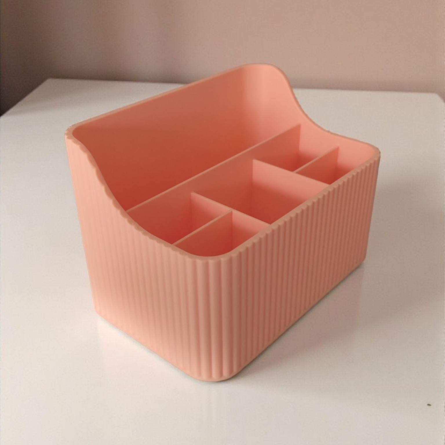 Ribbed Vanity Organiser | Luxury Six-Section Makeup & Skincare Storage