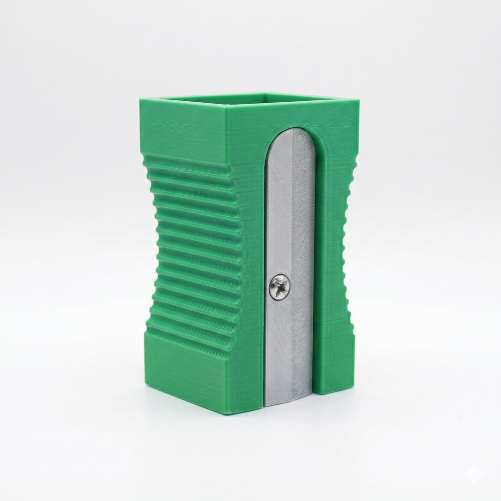 Giant Pencil Sharpener Pen Holder | Fun Desktop Organiser | 3D Printed Artist Stationery Pot