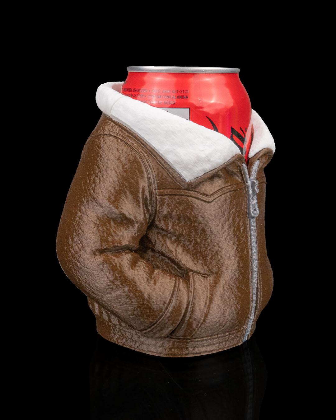 Leather Bomber Jacket Pen Holder – Aviator Desk Organizer, Pilot Biker Gift