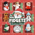 Christmas Mini Fidgets in an advent-style box: a snowman, an angel, Santa, a gingerbread man and gnomes, Zou3D authorised seller