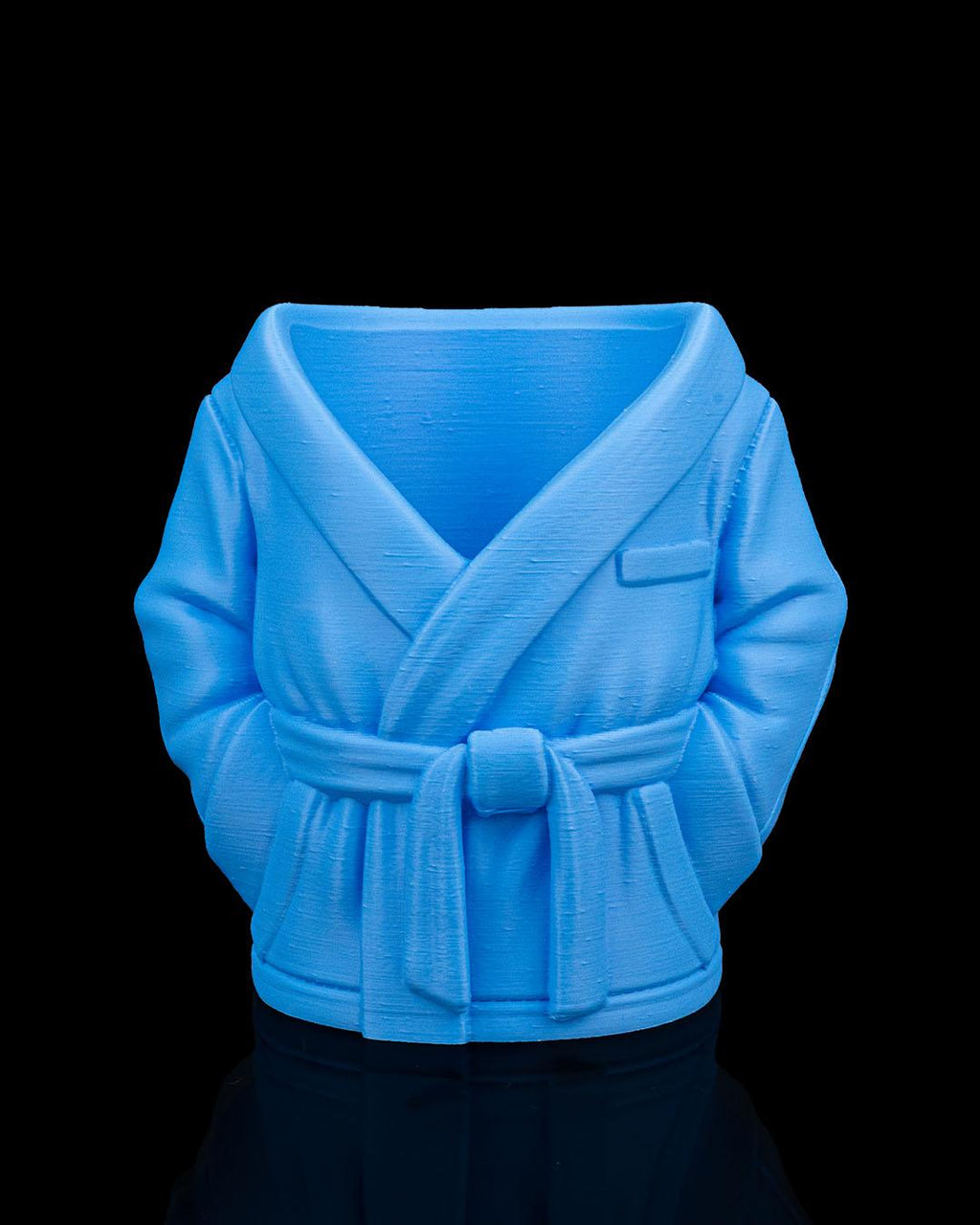Cozy White Bathrobe Desk & Vanity Organizer | Unique Pen, Pencil and can Holder