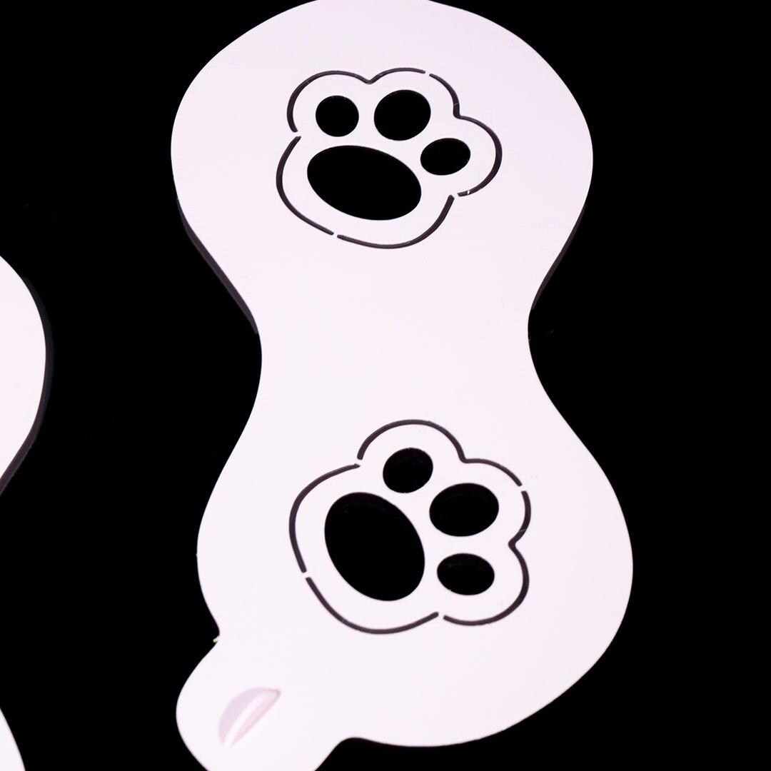Easter Bunny Footprint Stencil – Reusable 3D Printed PLA Tracks for Surprise Kit