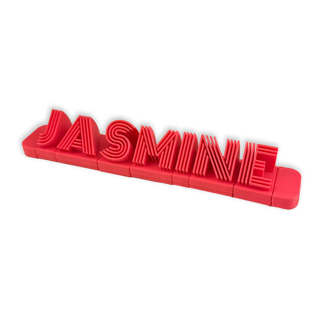 Personalised Click-Together 3D Printed Desk Name Plate – Custom Teacher or Office Gift