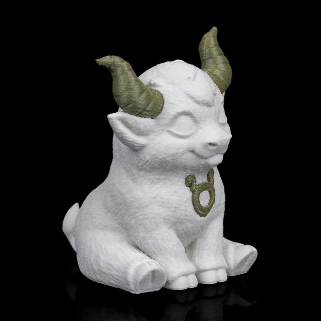 Taurus chibi bull figure from an angle