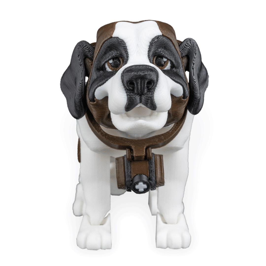 Dog Figurine & Doghouse