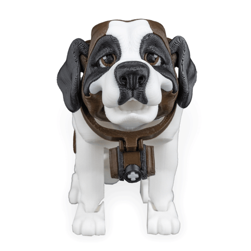 Dog Figurine & Doghouse