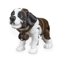 Bernie the St. Bernard – 3D Printed Dog Figurine | Optional Doghouse Set | Waggle Tails – Second Bark Collection