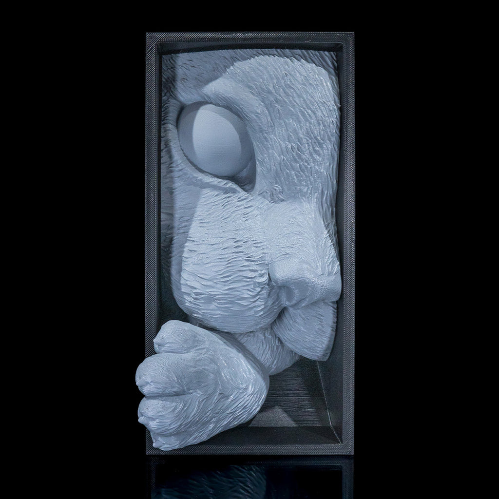 3D printed insert featuring an adorable cat