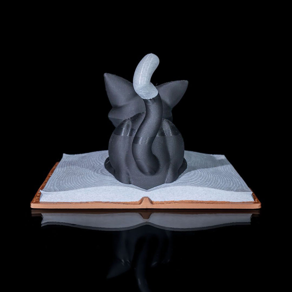 Cattus Librum – 3D Printed Cat Book Holder & Literary Cat Sculpture