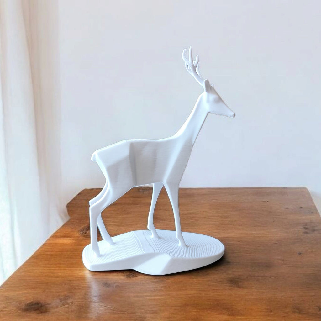 Young deer statue wildlife decor