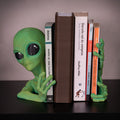 Green Alien Bookend Set