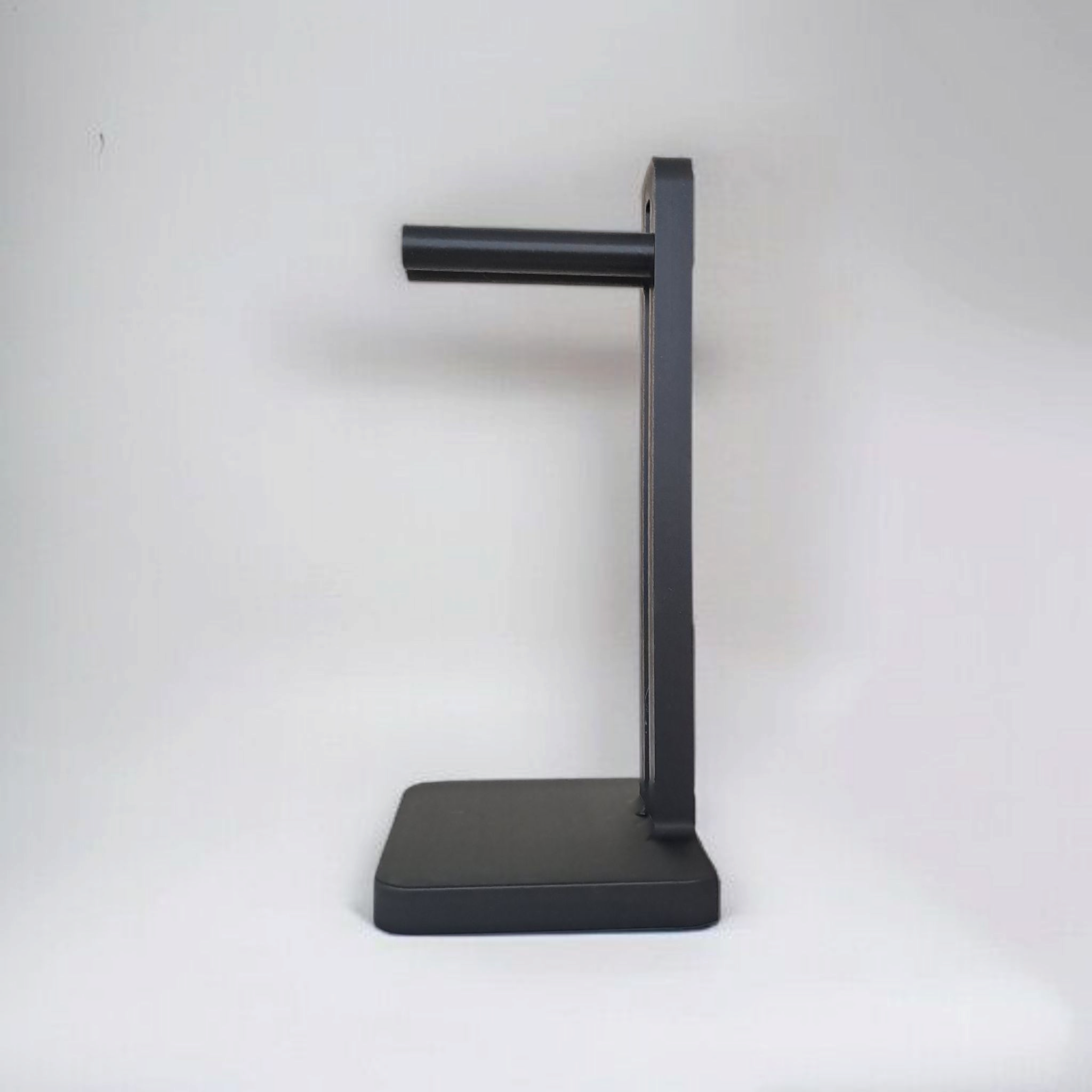 Black stand on a white background