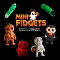 3D Printed Fidget Halloween Toy – Rainbow Articulated Keyring & Party Favour