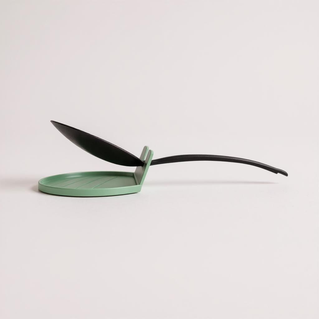 Shot of the CookSitter spoon rest with a clean kitchen counter.