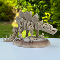 3D Printed Articulated Skeleton Stegosaurus