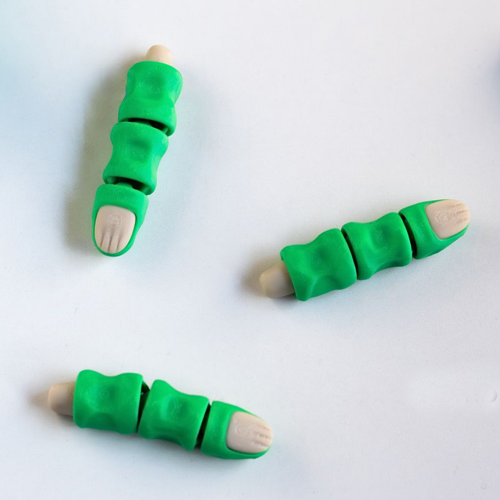 Zombie Finger Articulated Fidget Keychain