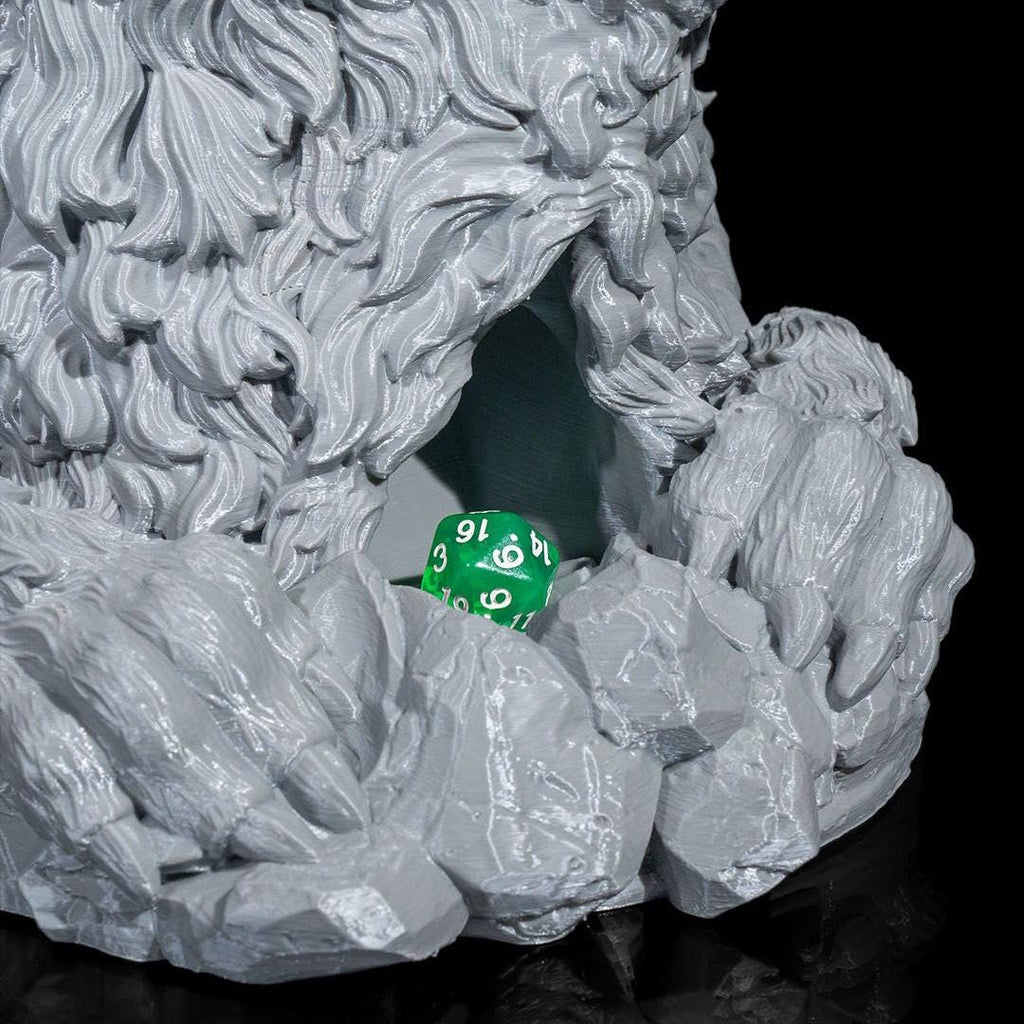 Colossal Wolf Head Dice Tower – 3D Printed RPG Dice Roller