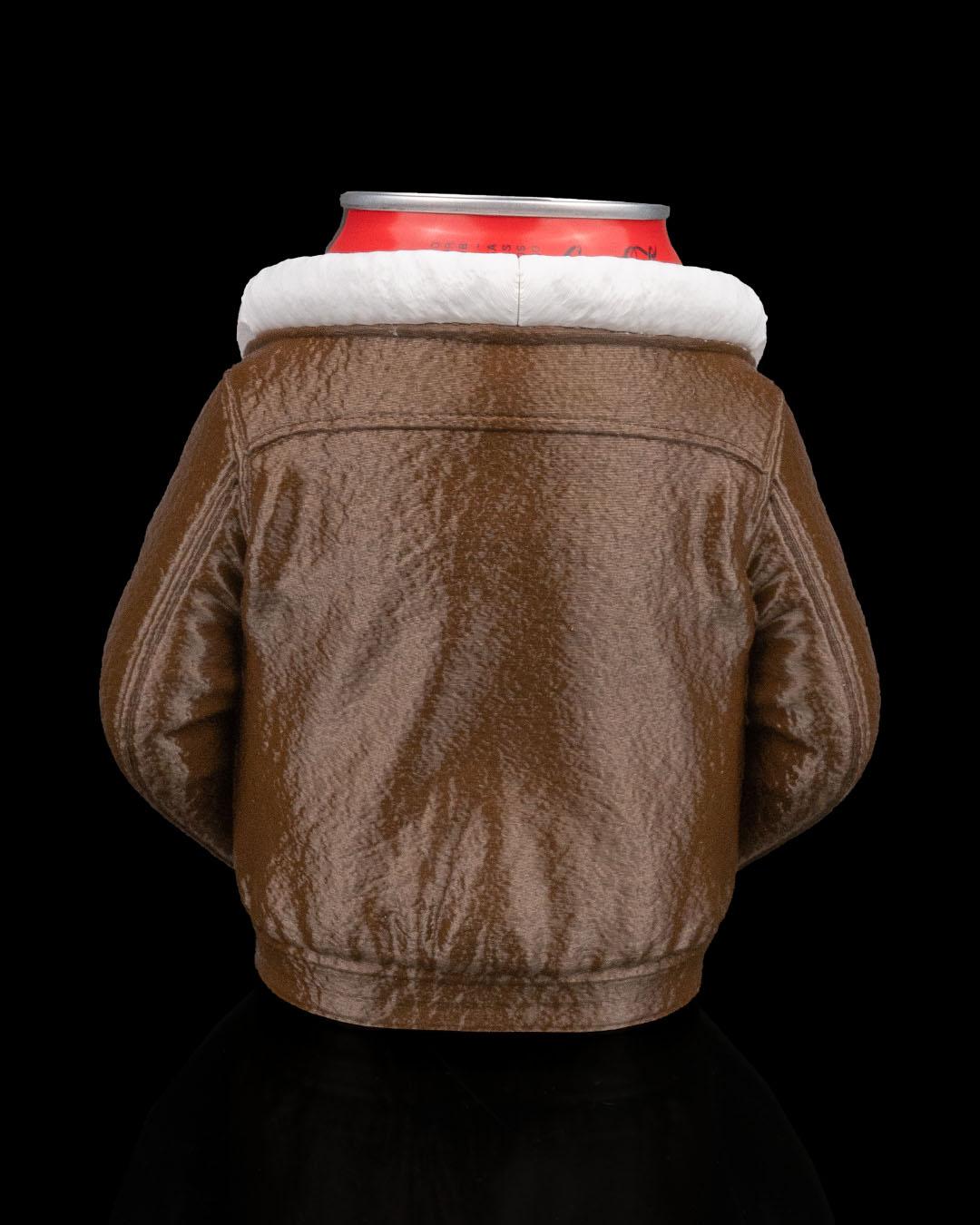 Leather Bomber Jacket Pen Holder – Aviator Desk Organizer, Pilot Biker Gift