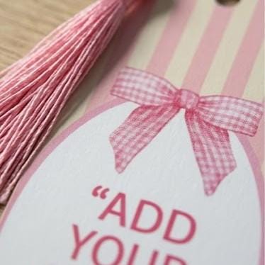 Custom Quote Bookmark with Pink Tassel - Personalised