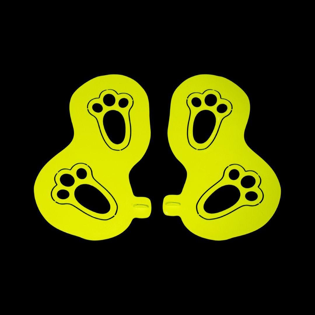Easter Bunny Footprint Stencil – Reusable 3D Printed PLA Tracks for Surprise Kit