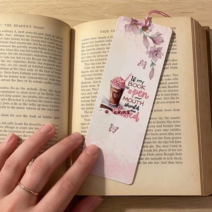 Funny Introvert Bookmark - If My Book Is Open Your Mouth Should Be Closed Gift