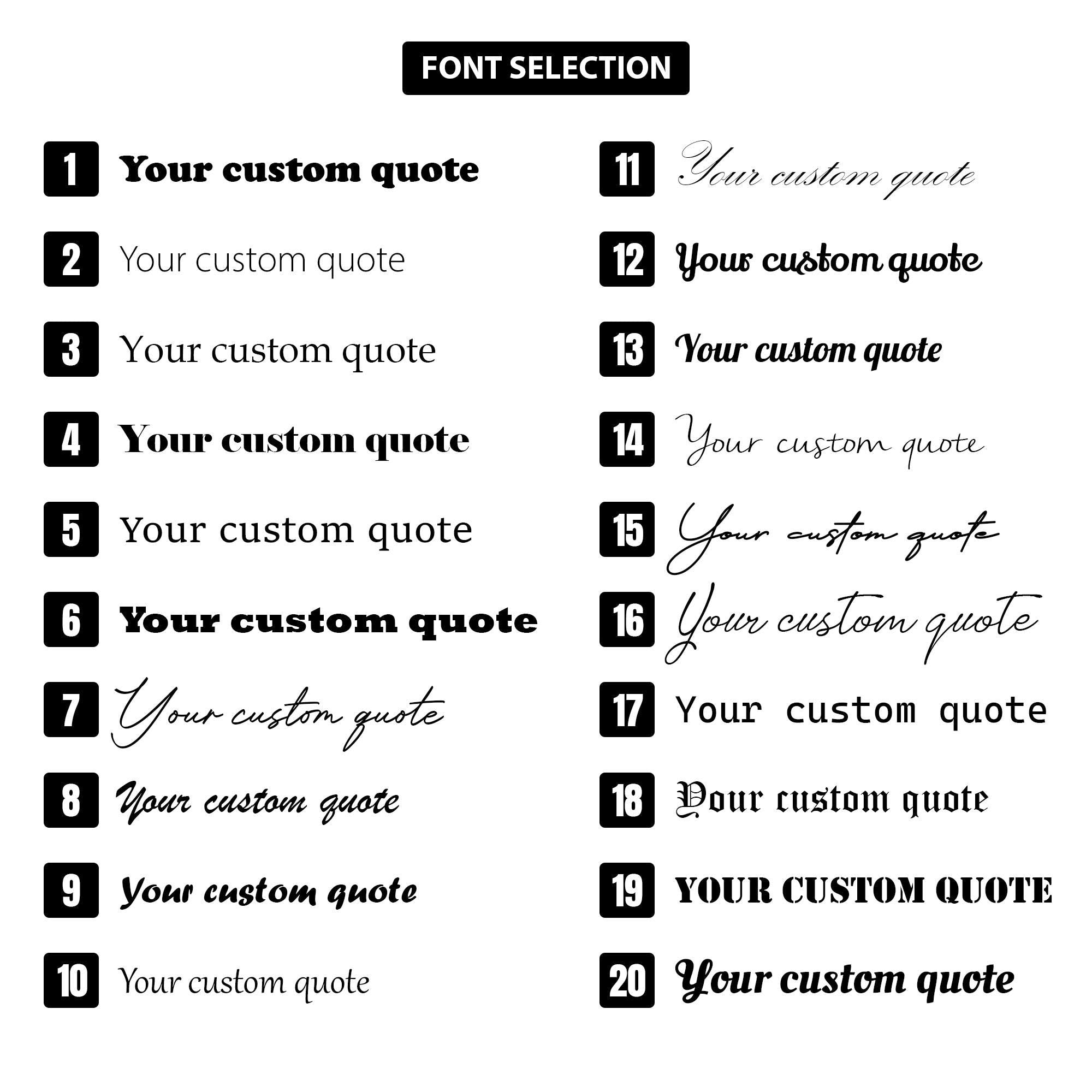 Custom Quote Print, Personalised Typography Poster, Design Your Own Wall Art
