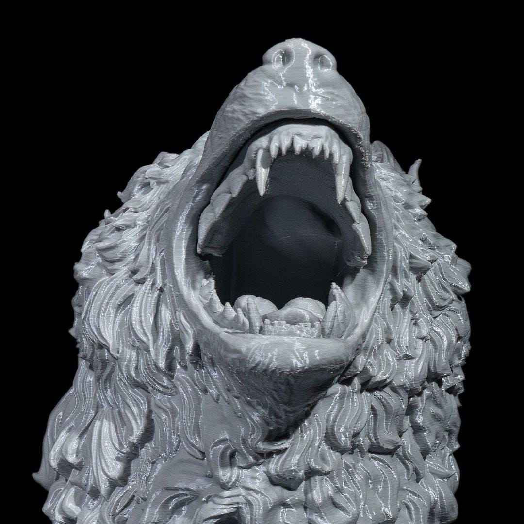Colossal Wolf Head Dice Tower – 3D Printed RPG Dice Roller