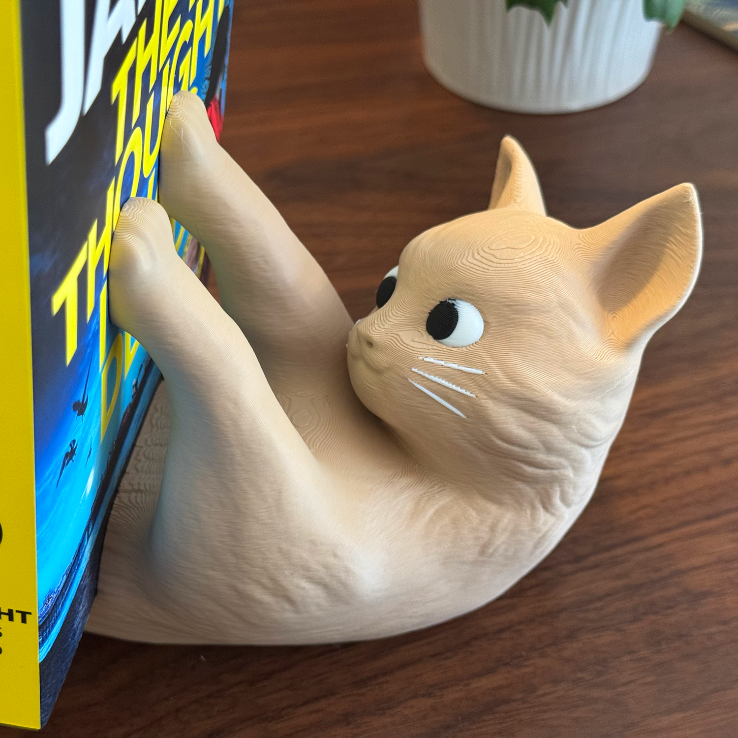 Cat Book Display with Articulating Tail