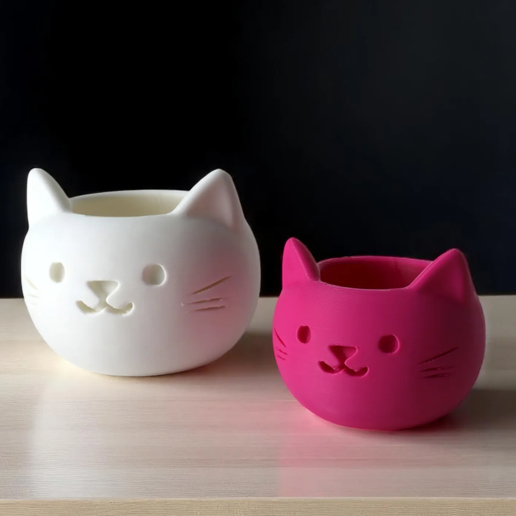 3D Printed Cat Planter