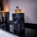 3D Printed Skull Whiskey Bottle Cooler: Gothic Bar Decor