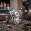 V Twin Engine Pen Holder – 3D Printed Garage Decor