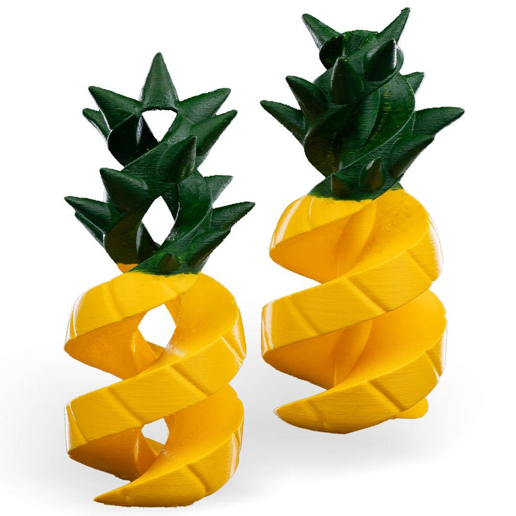 Pineapple-shaped earrings on a white background