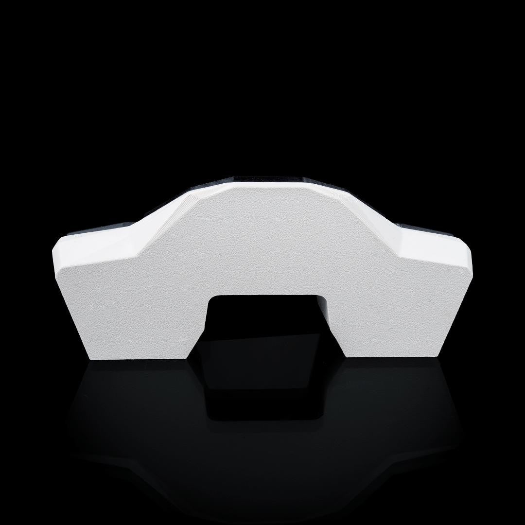 Geometric controller stand from the back