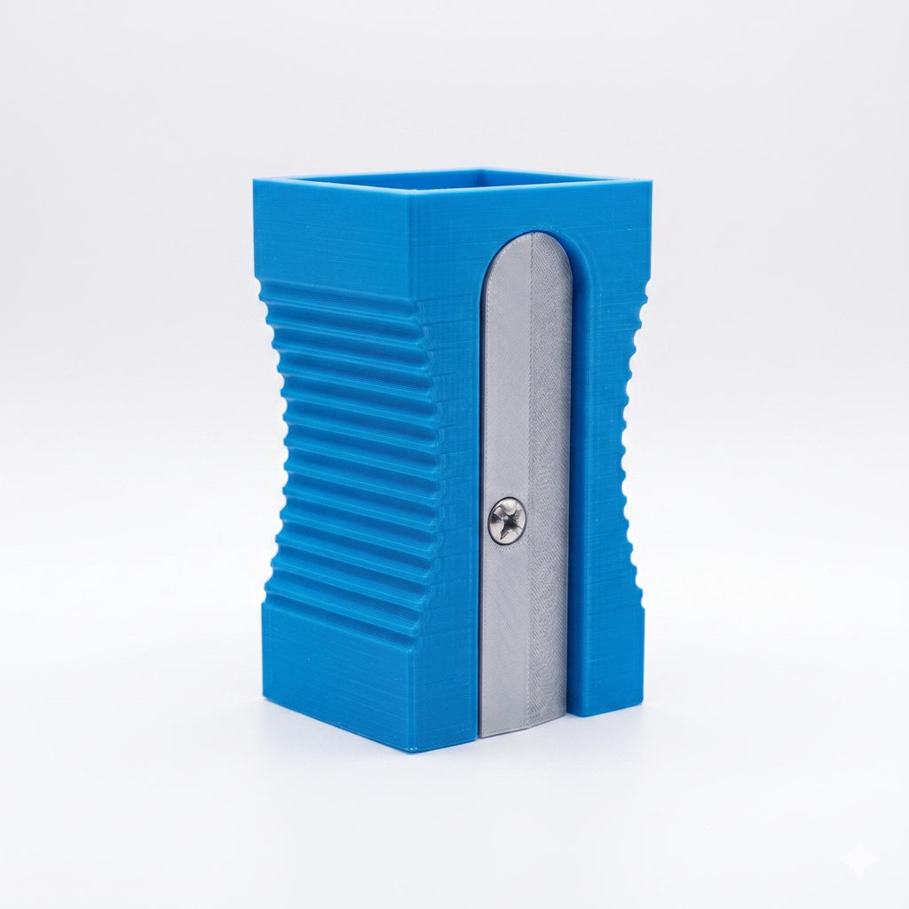 Giant Pencil Sharpener Pen Holder | Fun Desktop Organiser | 3D Printed Artist Stationery Pot