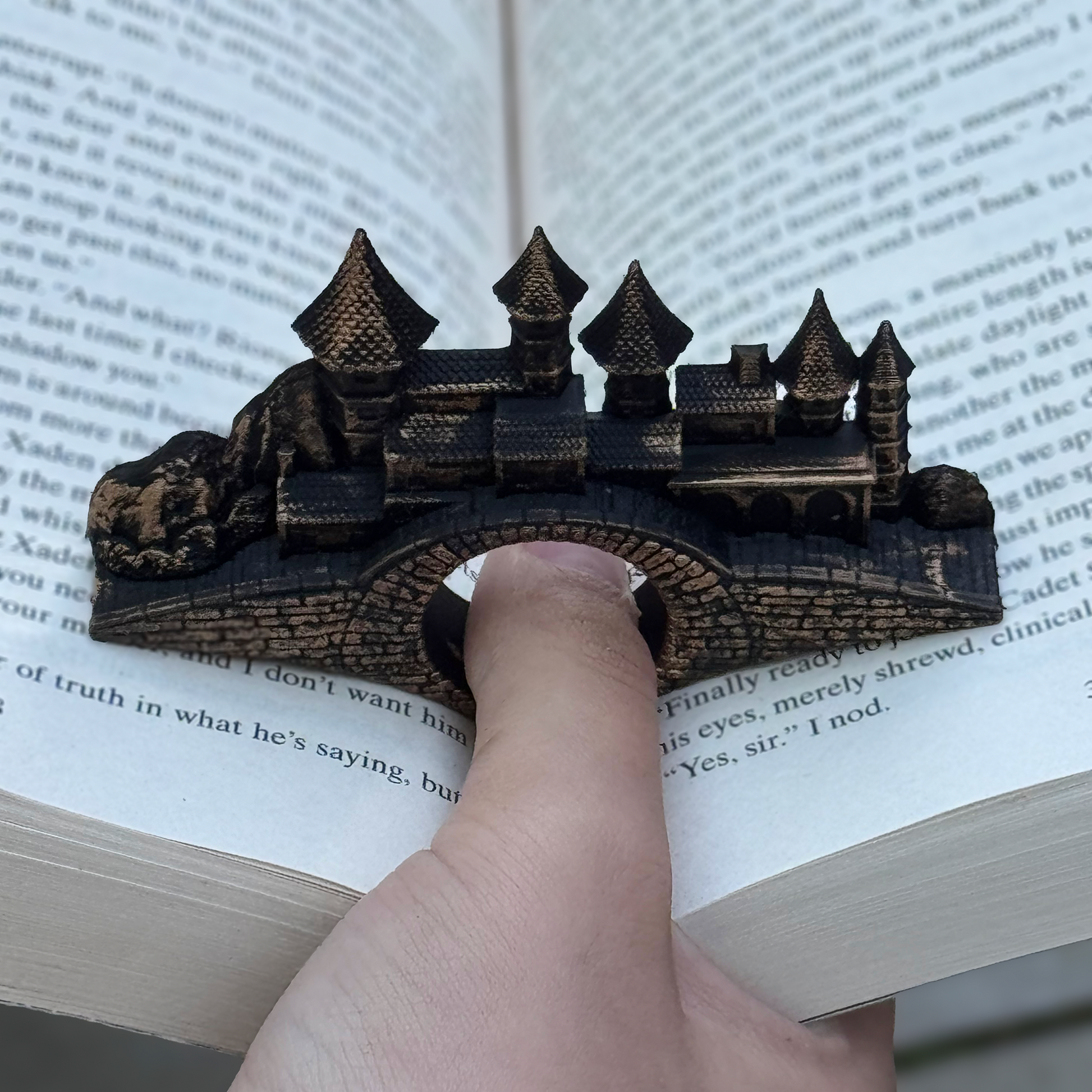 Thumbstone Village Page Holder and book
