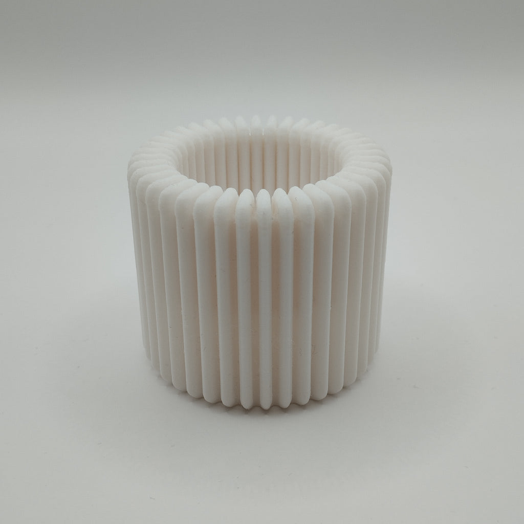 contemporary home accent ribbed finish