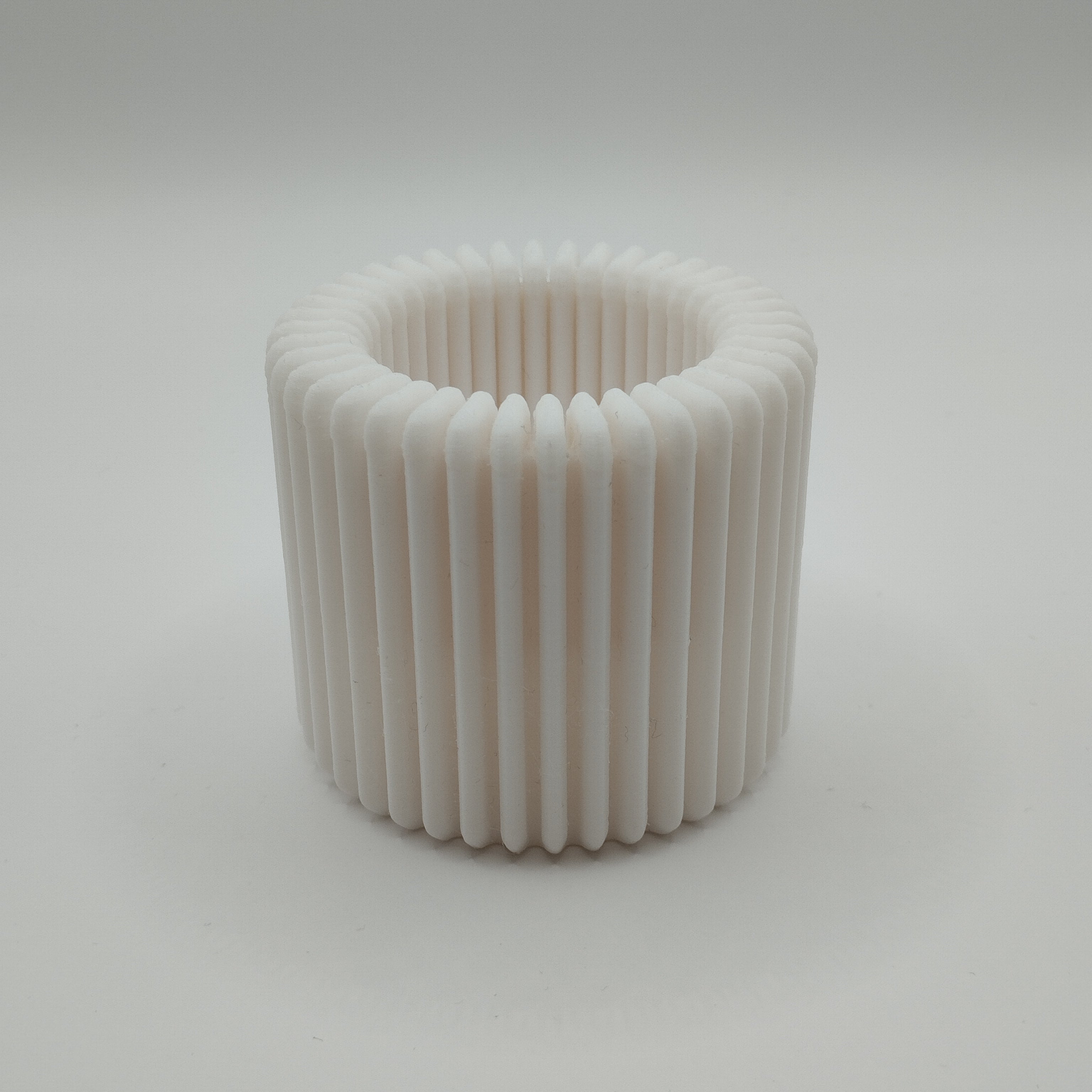 contemporary home accent ribbed finish