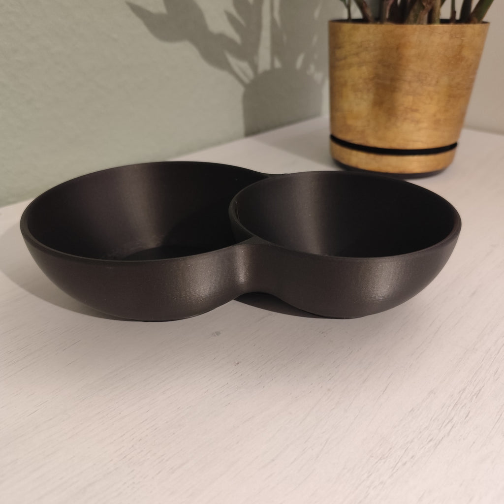 dual section serving dish contemporary home
