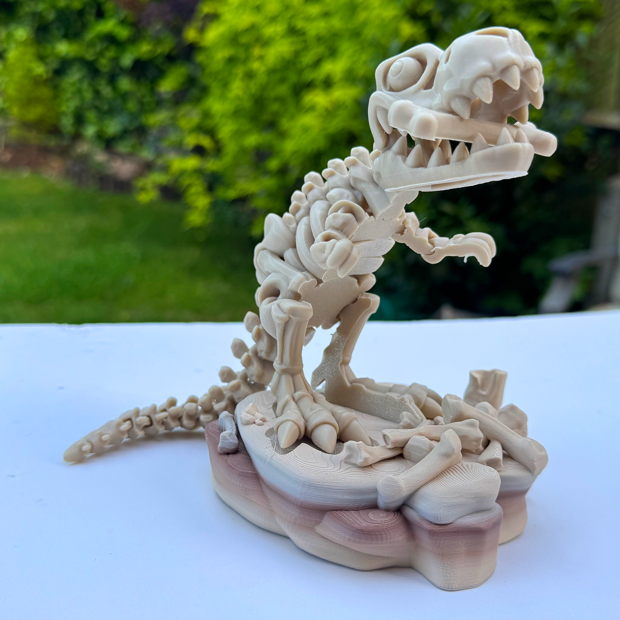 3D Printed Tyrannosaurus Rex Fossil Figure