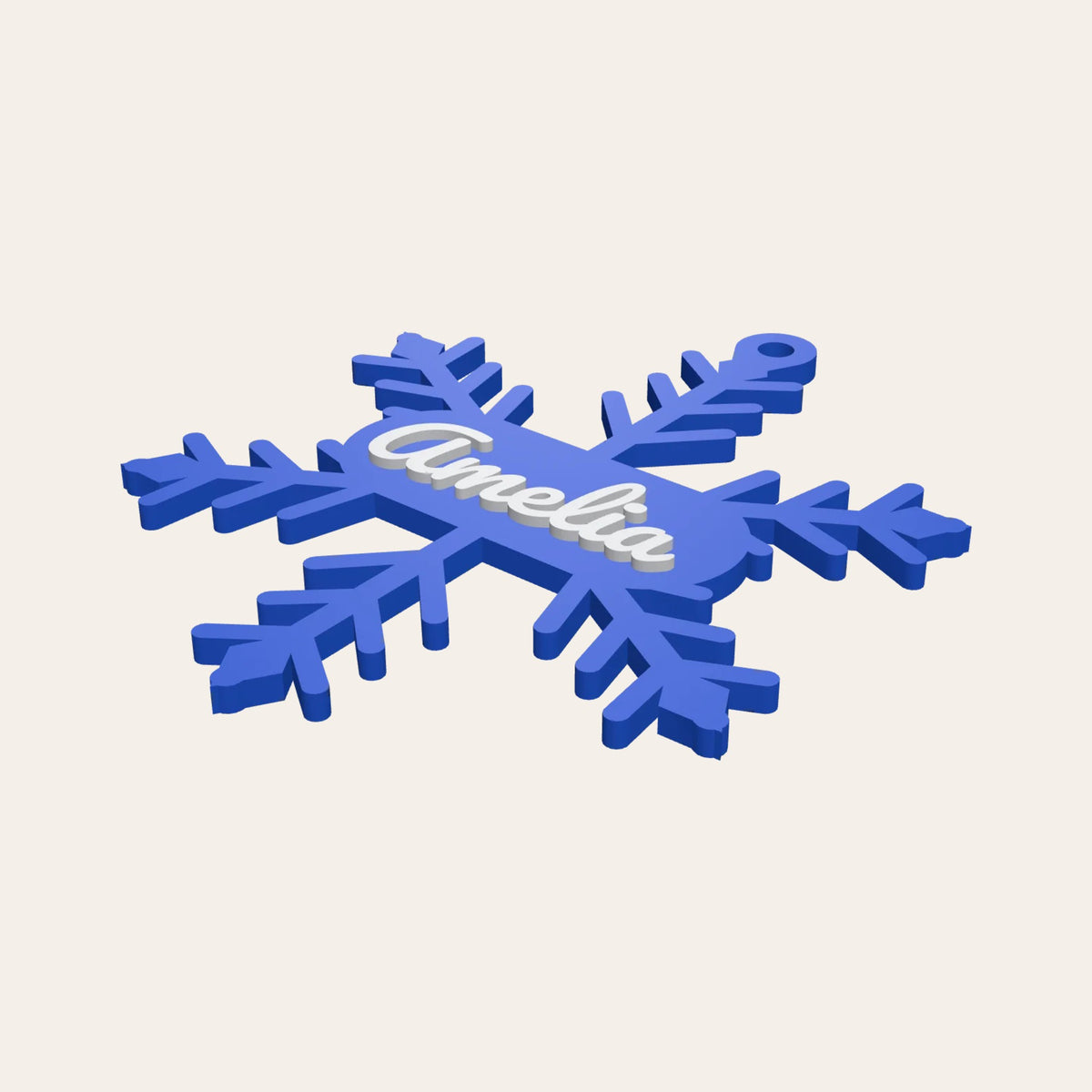 Personalised Snowflake Name – Ornament, Keyring or Magnet